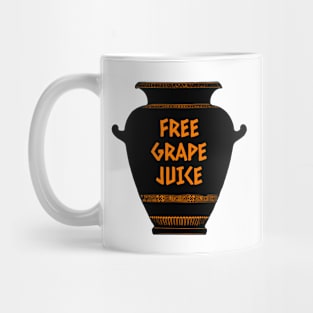 Ancient Greece Red Figure Vase Free Grape Juice Greek Wine Mug